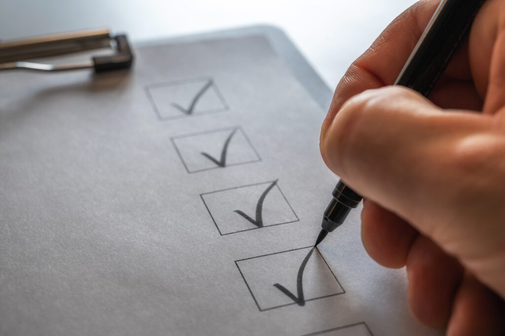 Organized,Processing,Of,Tasks,Represented,With,A,Ticked,Off,Checklist